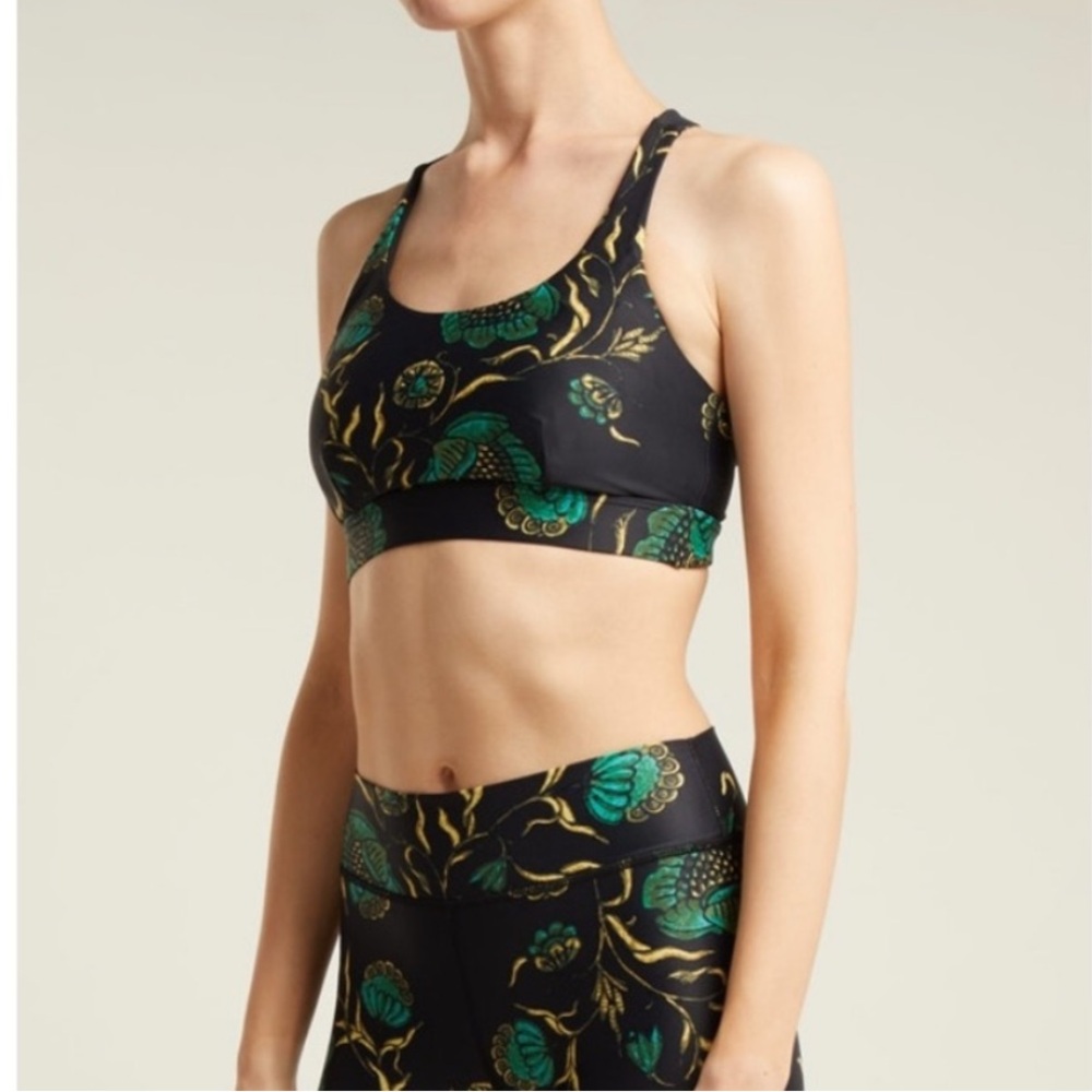 The Upside Jade floral-print sports bra US6 size small